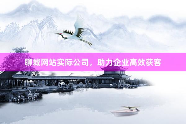 聊城网站实际公司，助力企业高效获客